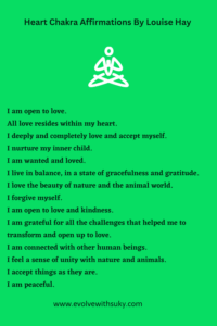 Heart Chakra affirmations